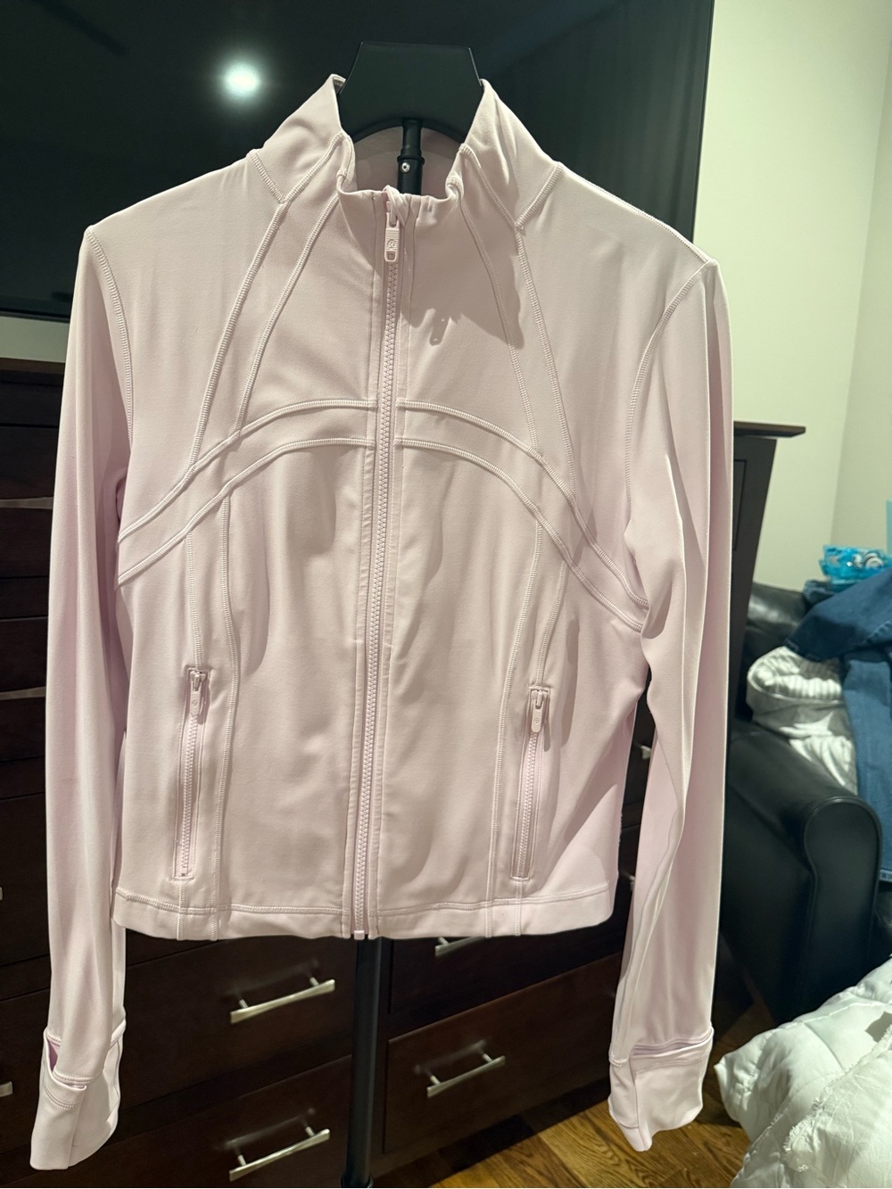 Lululemon Define Jacket Light Pink Size 12 - Picture 2 of 5